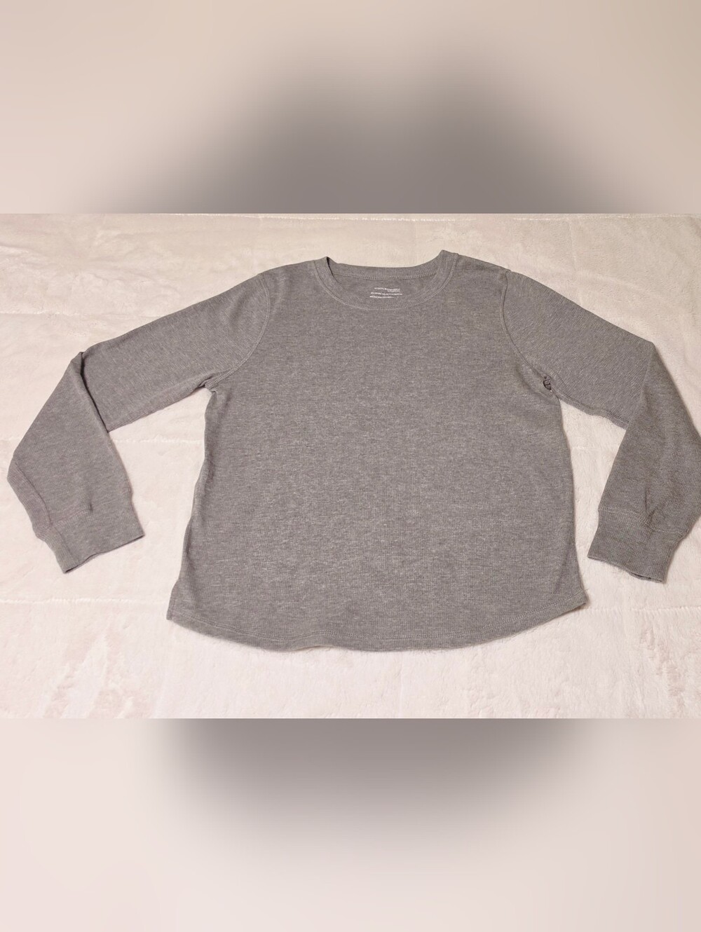 Cuddl Duds Women's Long Sleeve Ribbed Thermal Tee - Gray(TC174)